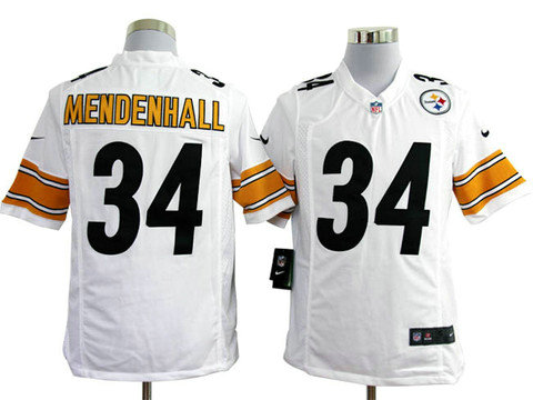 Pittsburgh Steelers 34 Mendenhall White Nike Game NFL jerseys
